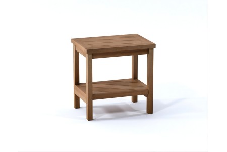 18" Berlin Teak Shower Bench with Shelf 18" Berlin Teak Shower Bench with Shelf