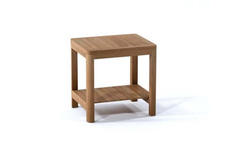 24" Dublin Teak Shower Bench with Shelf 24" Dublin Teak Shower Bench with Shelf