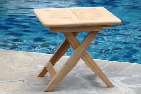 23.5" Kingston Folding Square Side End Table / Stool 23.5" Kingston Folding Square Side End Table / Stool