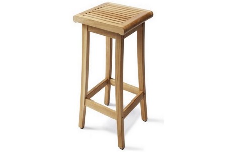 Teak Giva Backless Bar Stool
