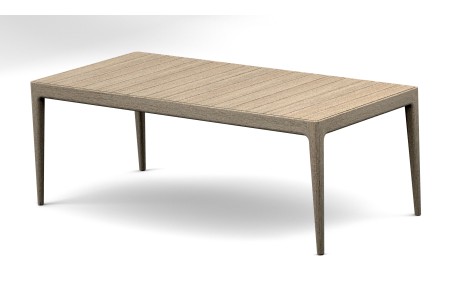 84" Amul Rectangular Dining Table - Weathered Teak