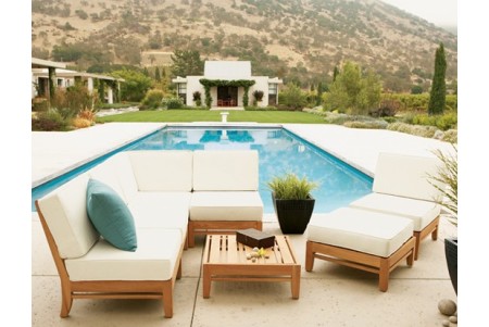 7 PC Delmar Sectional Sofa Set - 2 Love Seats, 2 Lounge Chairs, Corner Piece, Ottoman and Side Table 7 PC Delmar Sectional Sofa Set - 2 Love Seats, 2 Lounge Chairs, Corner Piece, Ottoman and Side Table