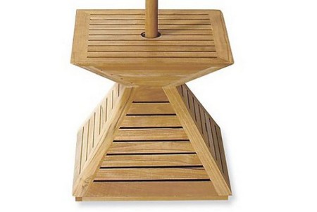Teak Umbrella Stand / Base / Cover