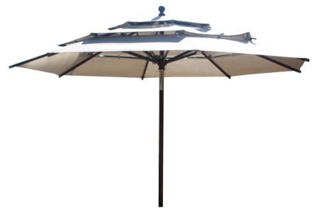 11 Feet Round Market Umbrella (Aluminium Pole) With Sunbrella Fabric